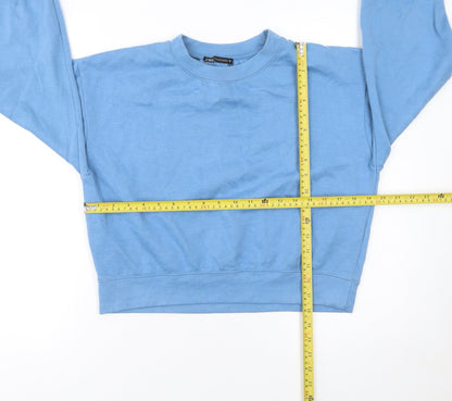 Womens UK Size M Zara Blue Pullover Sweatshirt