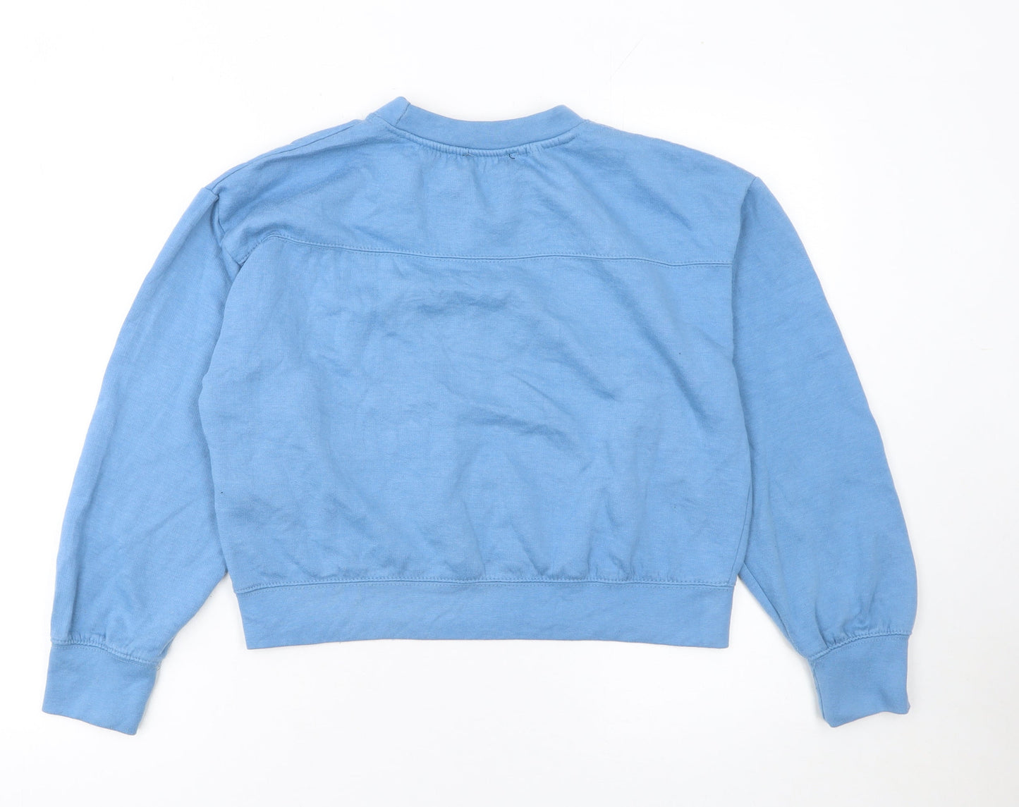 Womens UK Size M Zara Blue Pullover Sweatshirt