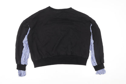 Womens UK Size S Drôle de Copine Black Pullover Sweatshirt