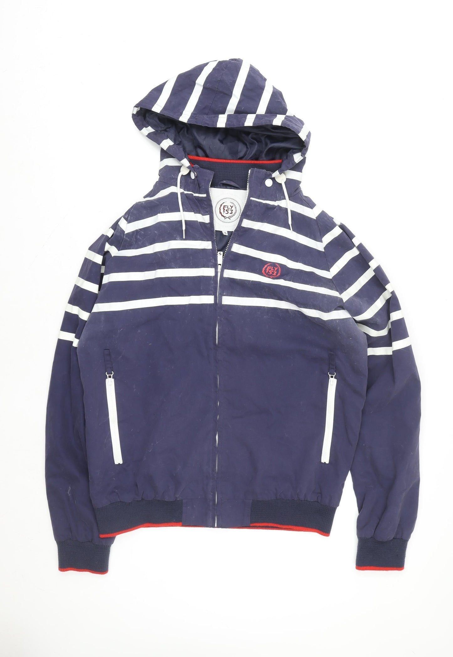 Unisex Adults UK Size L Fly 53 Blue Bomber Jacket