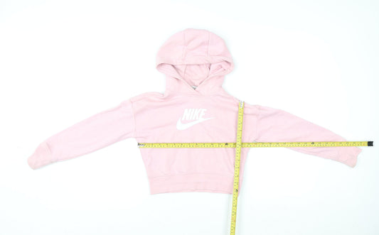 Girls UK Size S Nike Pink Pullover Hoodie