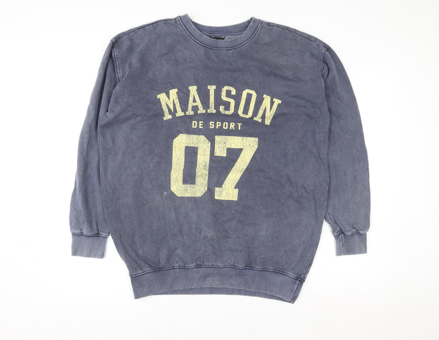 Womens UK Size S New Look Blue Pullover Sweatshirt