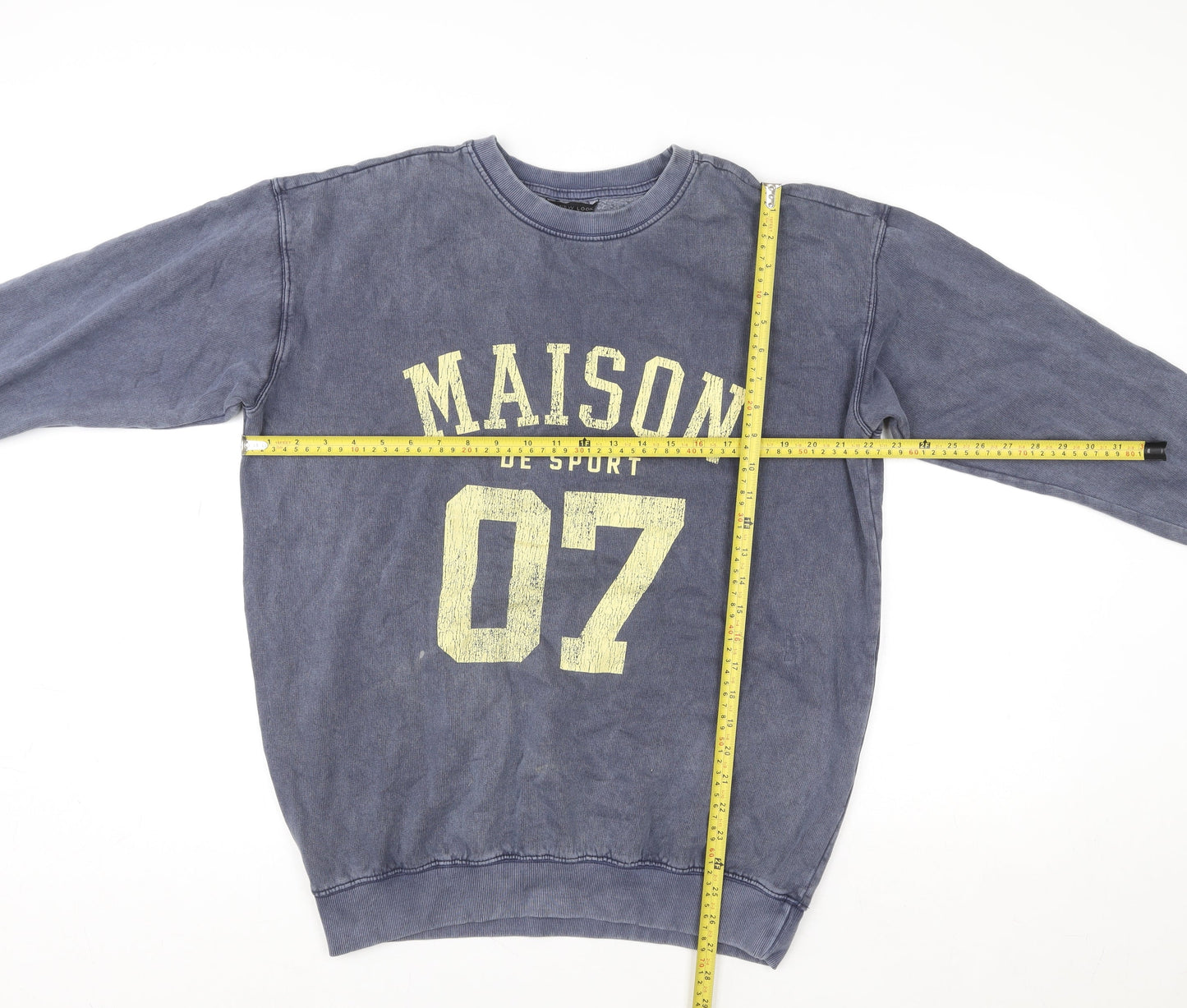 Womens UK Size S New Look Blue Pullover Sweatshirt