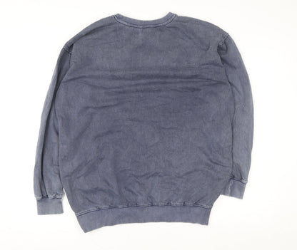 Womens UK Size S New Look Blue Pullover Sweatshirt