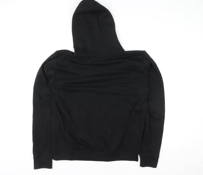 Womens UK Size L 883 Police Black Pullover Hoodie