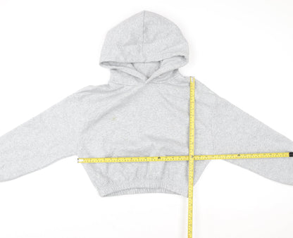 Womens UK Size M Zara Grey Pullover Hoodie