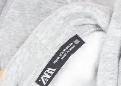 Womens UK Size M Zara Grey Pullover Hoodie