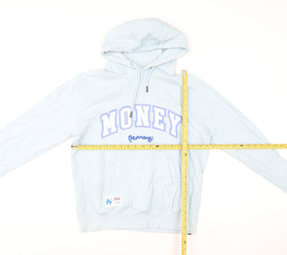 Womens UK Size S Money Blue Pullover Hoodie