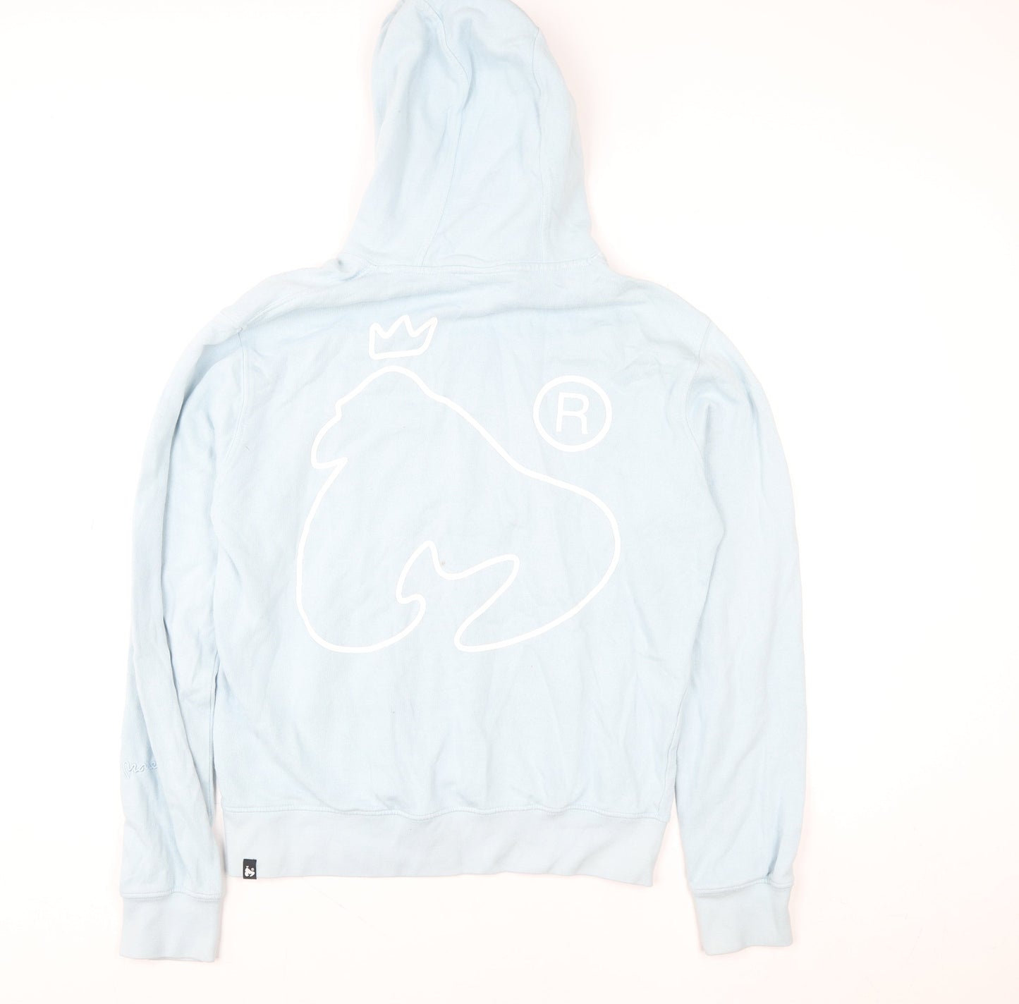 Womens UK Size S Money Blue Pullover Hoodie