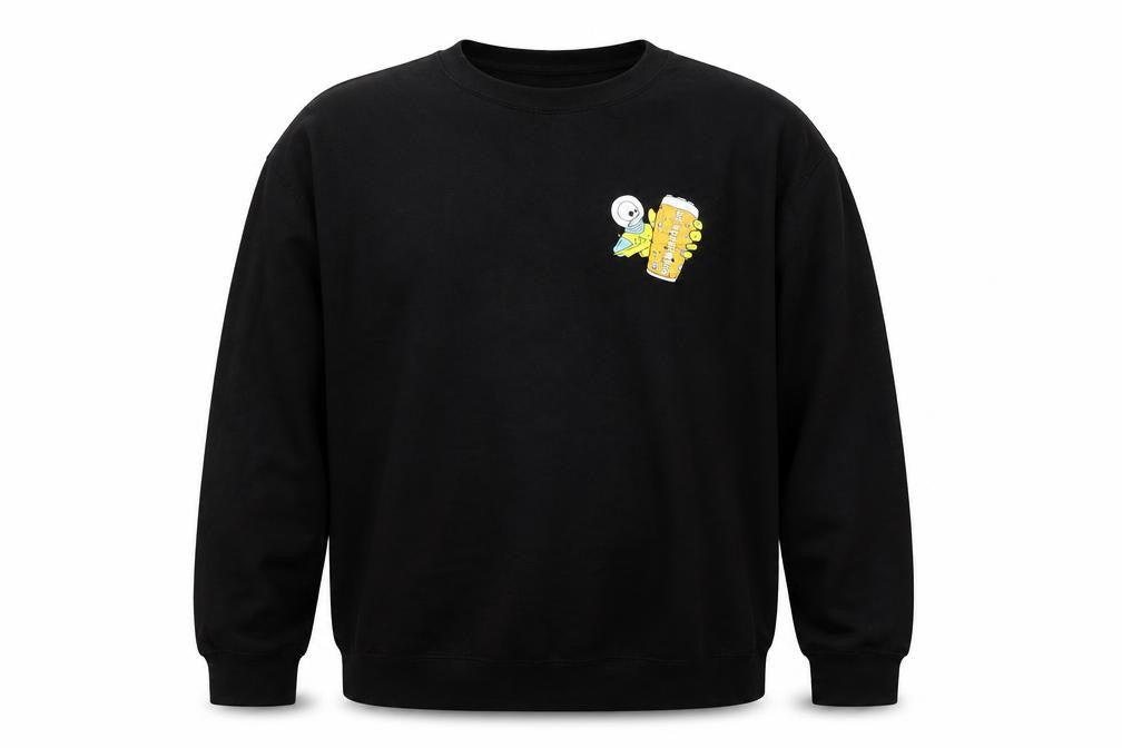 Mens UK Size 2XL Just Hoods Black Pullover Sweatshirt