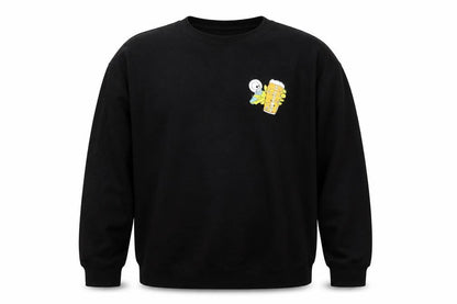 Mens UK Size 2XL Just Hoods Black Pullover Sweatshirt