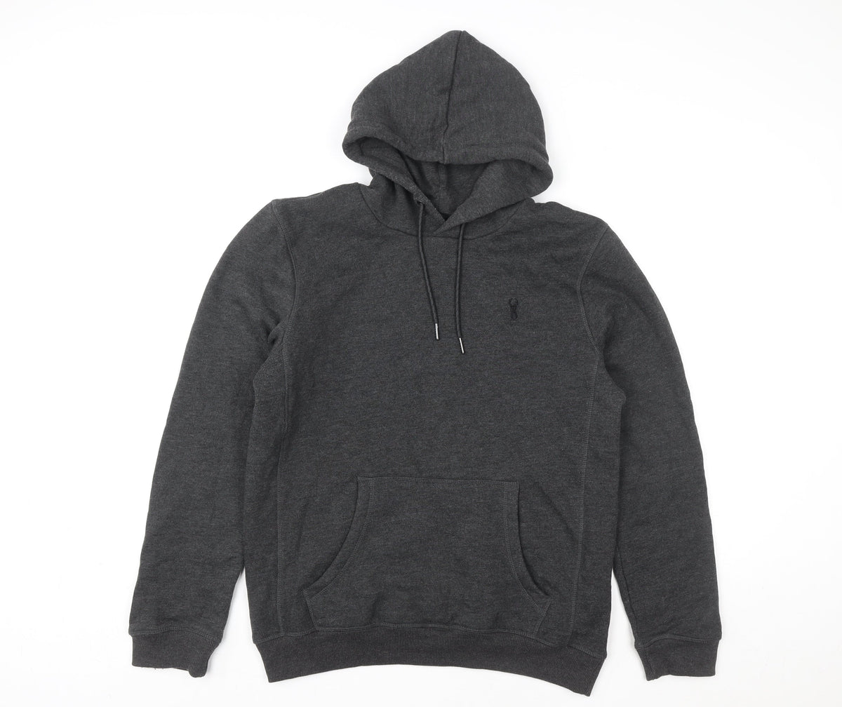 Mens UK Size M NEXT Grey Pullover Hoodie