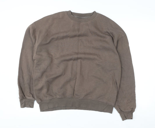 Mens UK Size S Cotton On Brown Pullover Sweatshirt