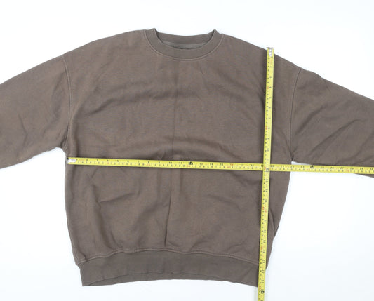 Mens UK Size S Cotton On Brown Pullover Sweatshirt