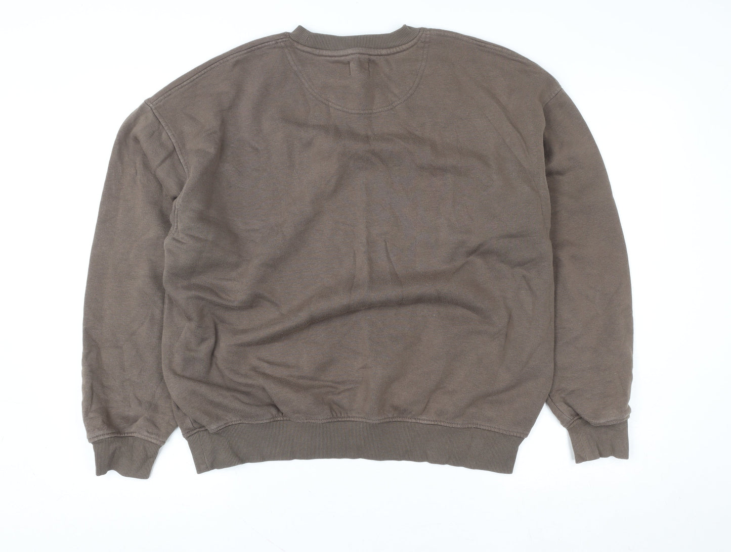 Mens UK Size S Cotton On Brown Pullover Sweatshirt
