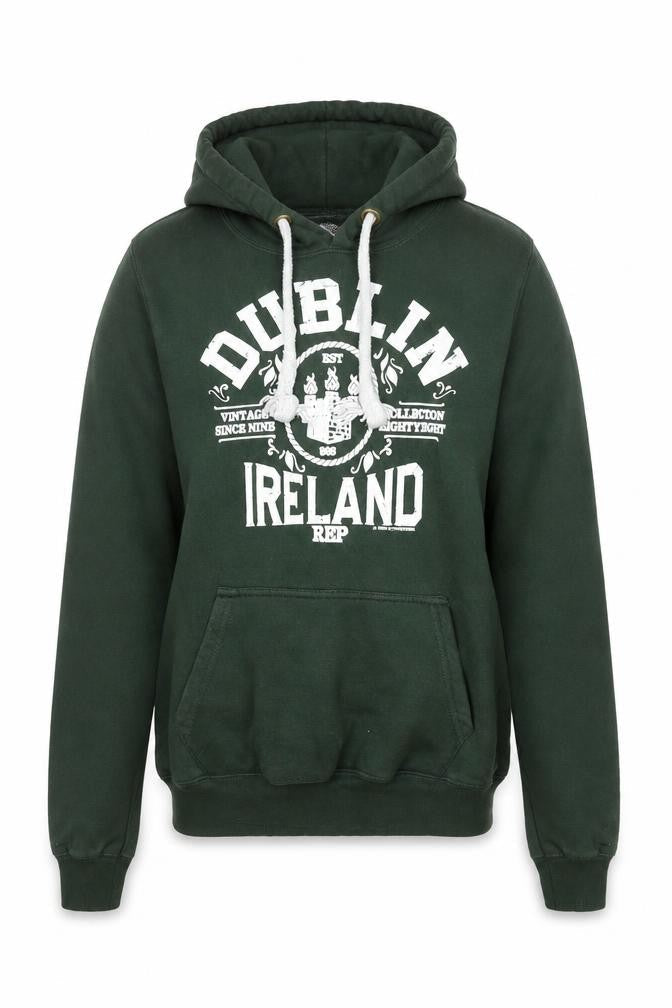 Womens UK Size S Irish Connexxion Green Pullover Hoodie