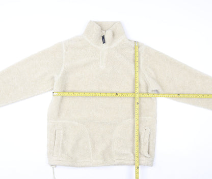 Womens UK Size S Joie de Vivre Beige Pullover Sweatshirt