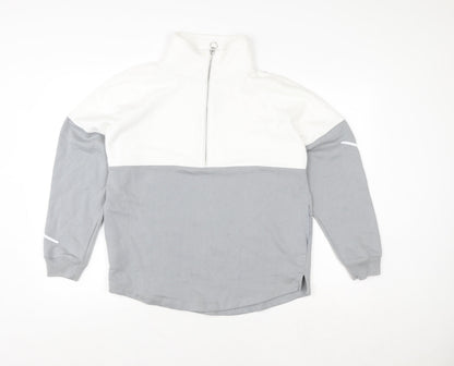 Womens UK Size M Victoria's Secret PINK Grey Pullover Sweatshirt