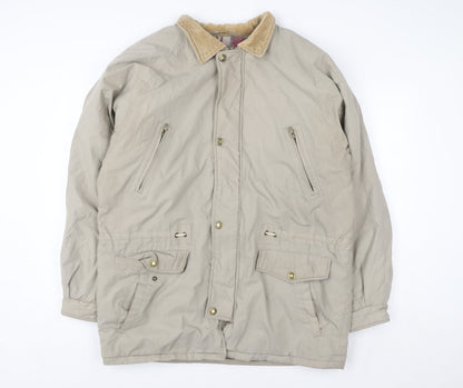 Mens UK Size L Weather Watcher Beige Parka Coat