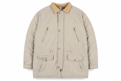 Mens UK Size L Weather Watcher Beige Parka Coat