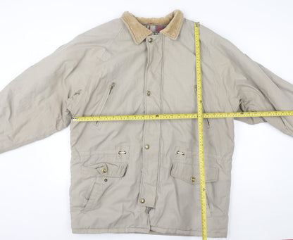 Mens UK Size L Weather Watcher Beige Parka Coat