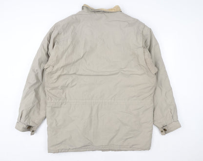 Mens UK Size L Weather Watcher Beige Parka Coat