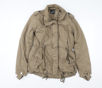 Womens UK Size M O&S Paris Beige Parka Coat