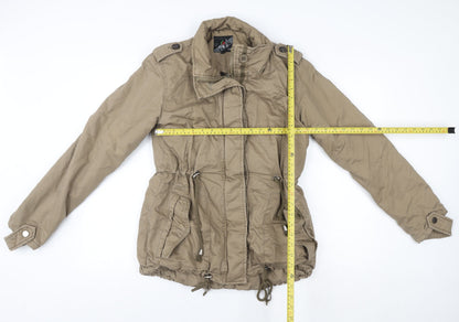 Womens UK Size M O&S Paris Beige Parka Coat
