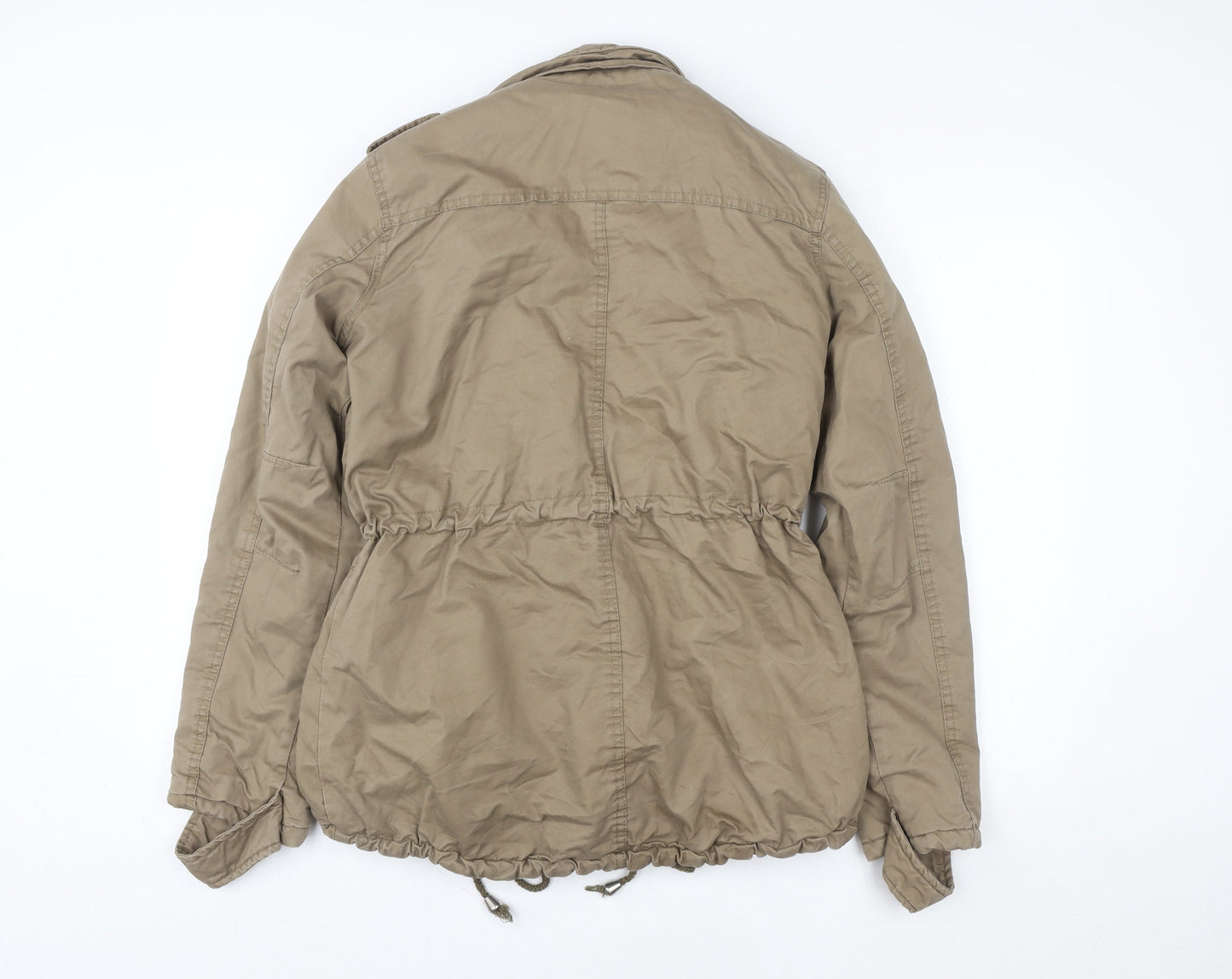 Womens UK Size M O&S Paris Beige Parka Coat