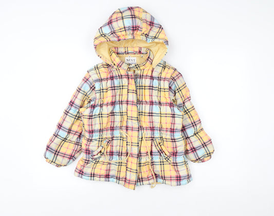 Girls UK Size 5-6 Years NEXT Multicoloured Puffer Jacket