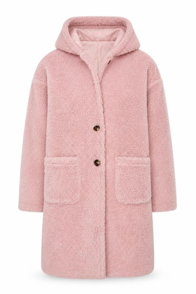 Womens UK Size 8 Miss Selfridge Pink Puffer Jacket