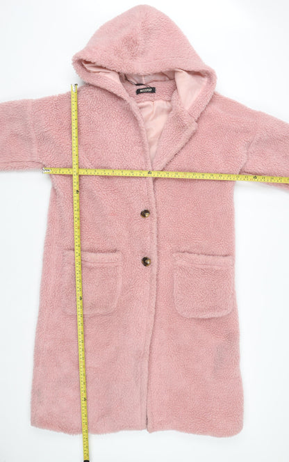 Womens UK Size 8 Miss Selfridge Pink Puffer Jacket