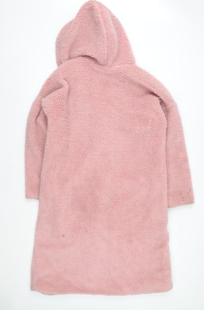 Womens UK Size 8 Miss Selfridge Pink Puffer Jacket