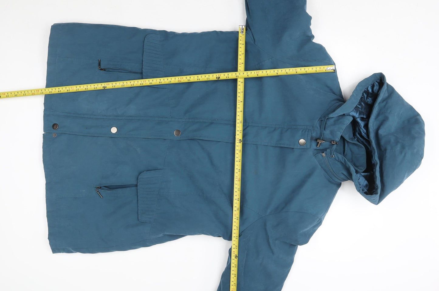 Womens UK Size M BM Blue Parka Coat