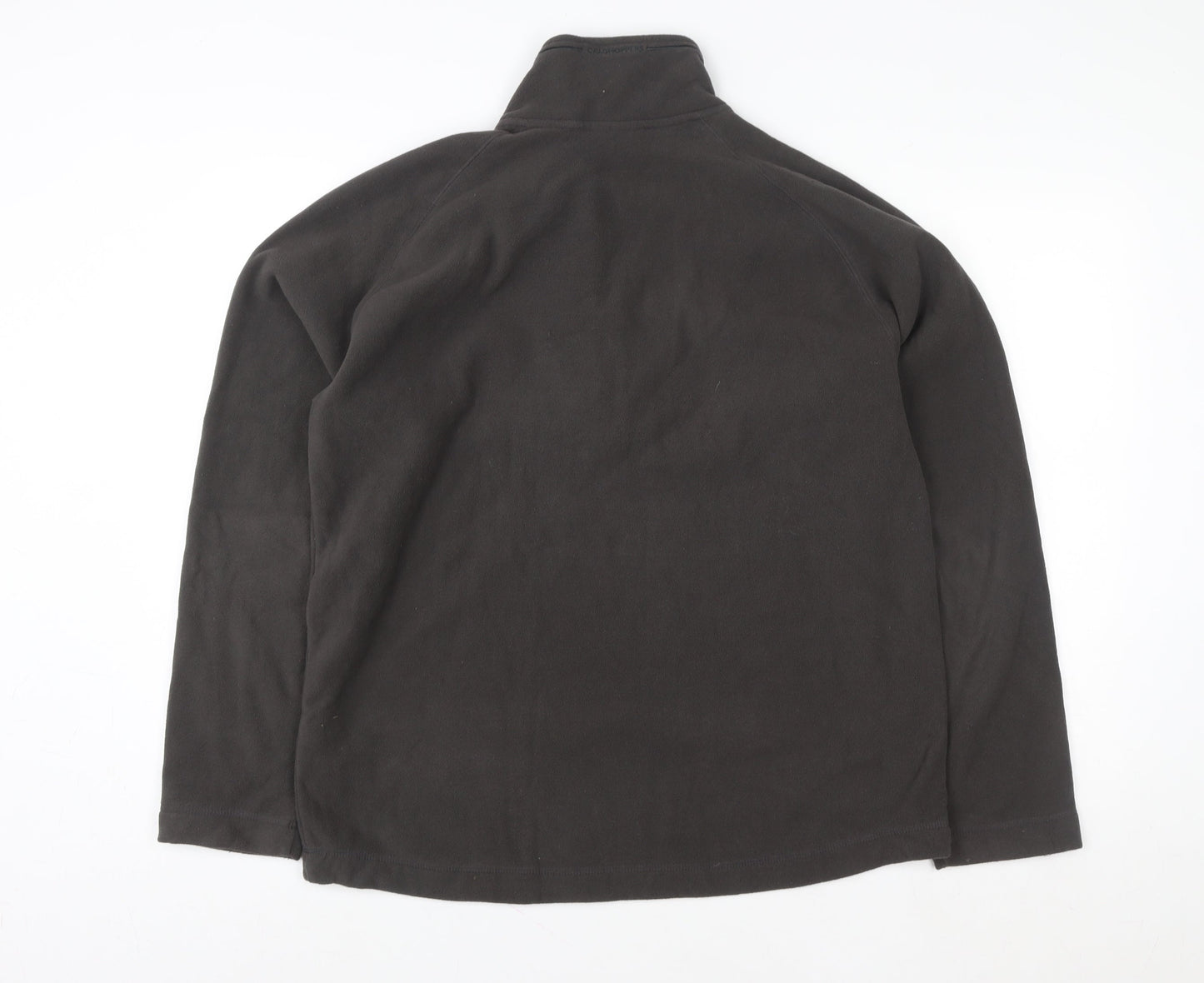 Craghoppers Women Black 1/4 Zip Fleece Sweatshirt Size L Polyester
