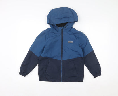 Boys UK Size 7-8 Years F&F Blue Rain Coat