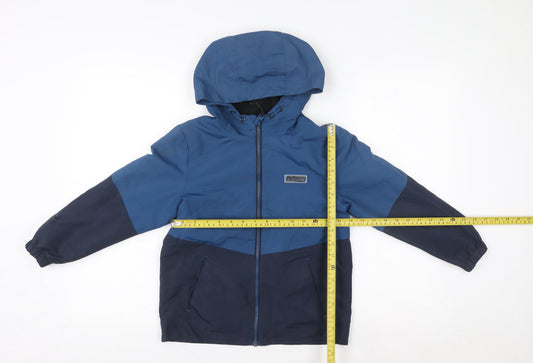Boys UK Size 7-8 Years F&F Blue Rain Coat