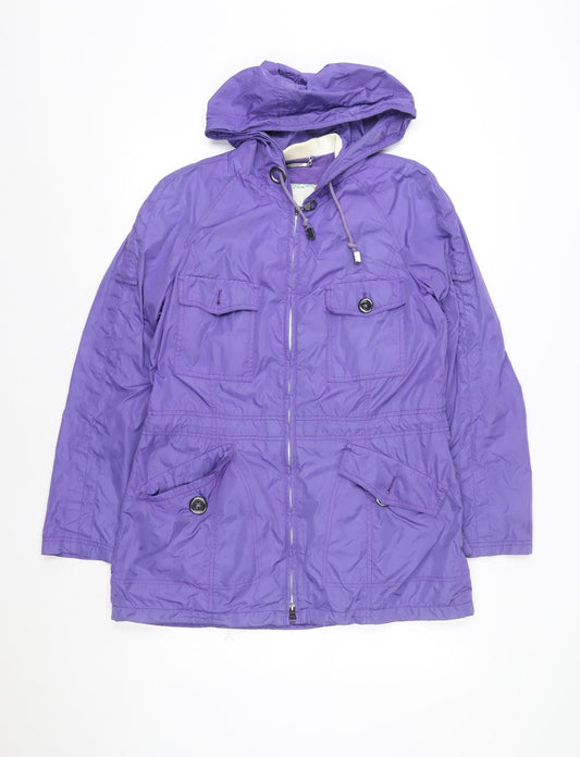 Womens UK Size S Steilmann Purple Anorak Coat