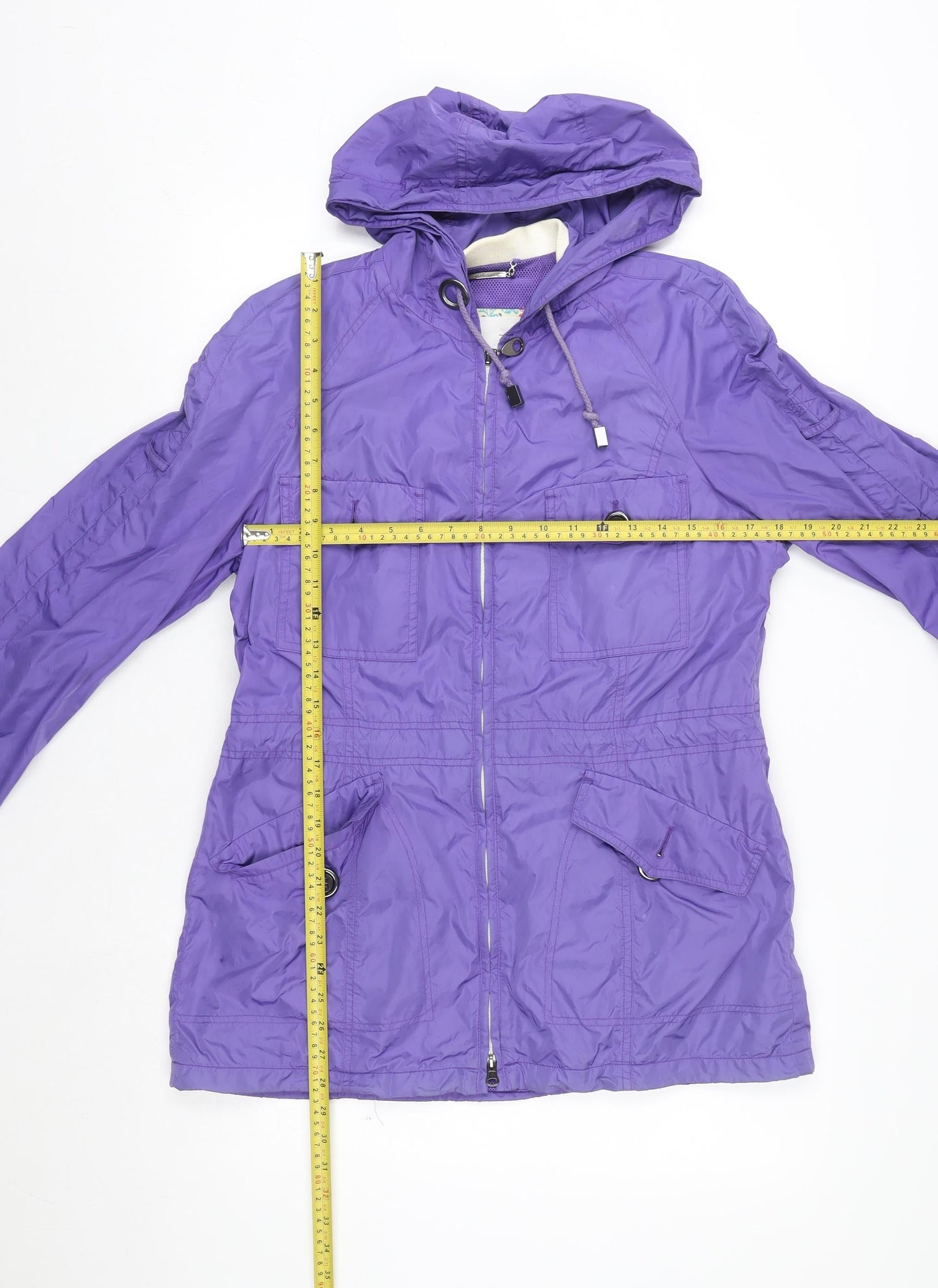 Womens UK Size S Steilmann Purple Anorak Coat
