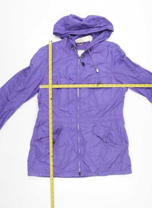 Womens UK Size S Steilmann Purple Anorak Coat