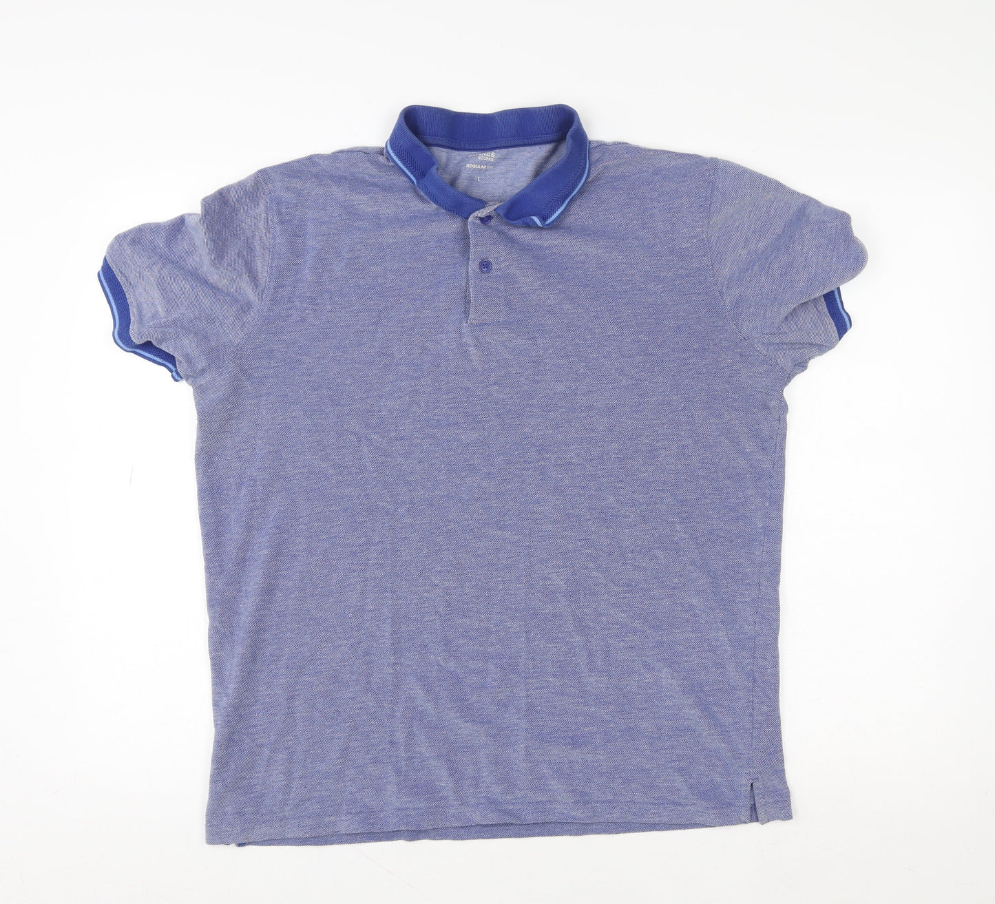 Mens UK Size L Dunnes Stores Cotton Blend Polo Shirt