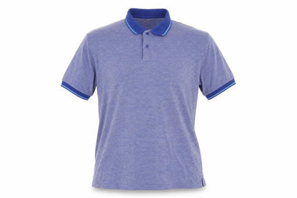 Dunnes Men's Blue Cotton Blend Polo Shirt Size L