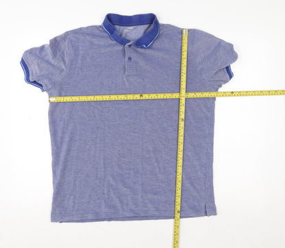 Mens UK Size L Dunnes Stores Cotton Blend Polo Shirt