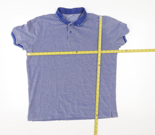 Mens UK Size L Dunnes Stores Cotton Blend Polo Shirt