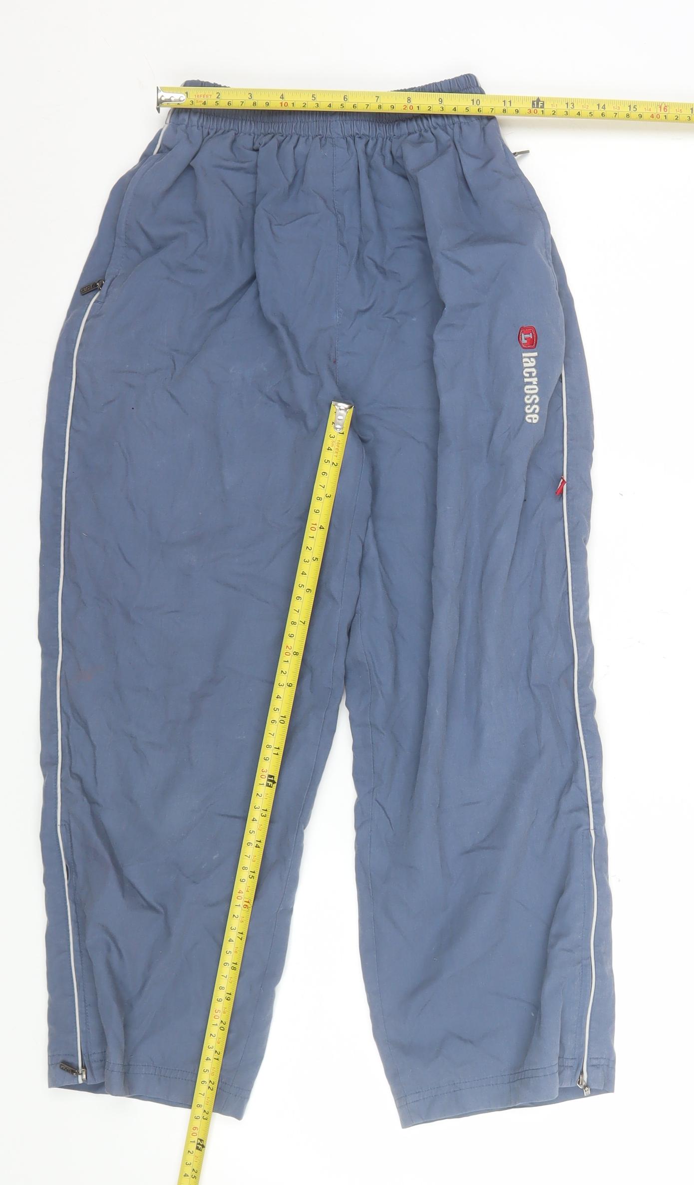 Boys UK Size 8 Years Lacrosse Regular Fit Jogger Blue Trousers