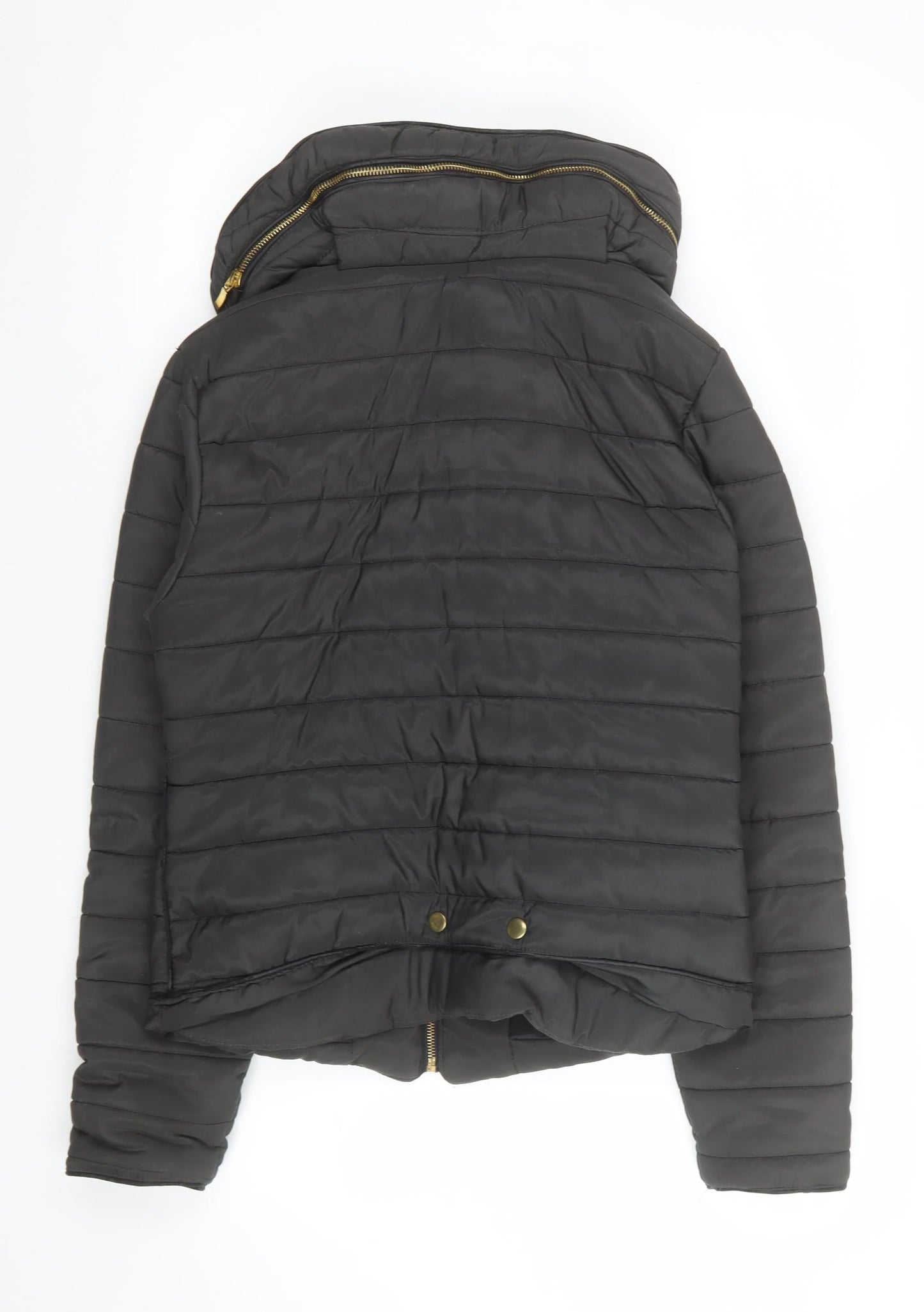 Womens UK Size S Rising Black Puffer Jacket