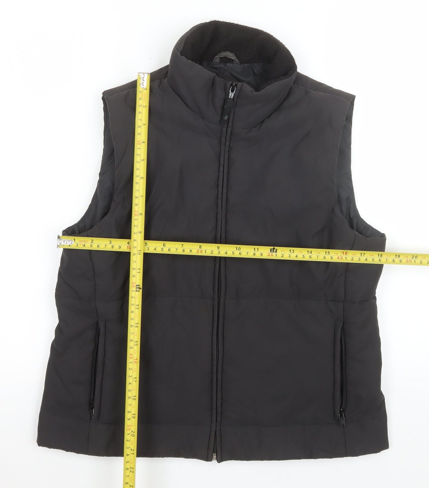 Womens UK Size 12 Dorothy Perkins Black Bodywarmer