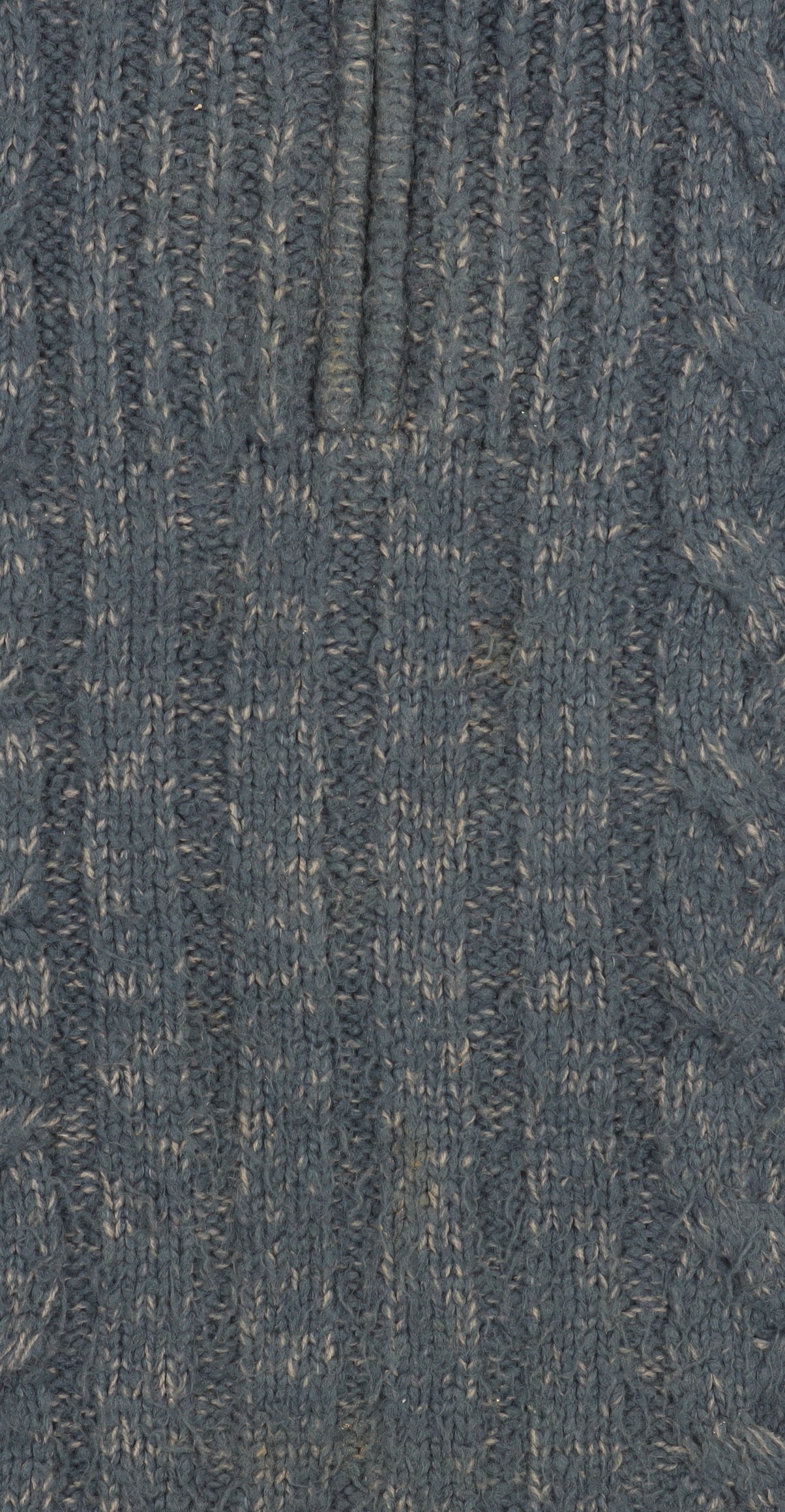 Peter Storm Men Blue L 1/4 Zip Cable-Knit Jumper Wool Blend