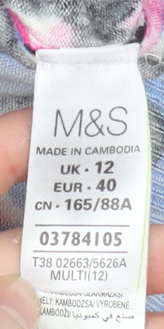 Womens UK Size 12 Marks and Spencer Multicoloured Basic Jacket