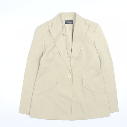 Womens UK Size 10 Marks and Spencer Regular Beige Blazer
